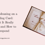 RSVP Meaning on a Wedding Card What It Really Means and How to Respond